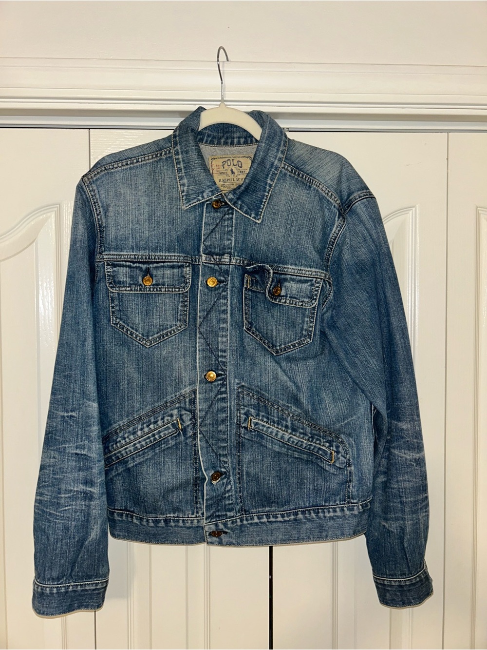 Polo by Ralph Lauren Faded Blue Denim Jacket - Men - vintage 2007
